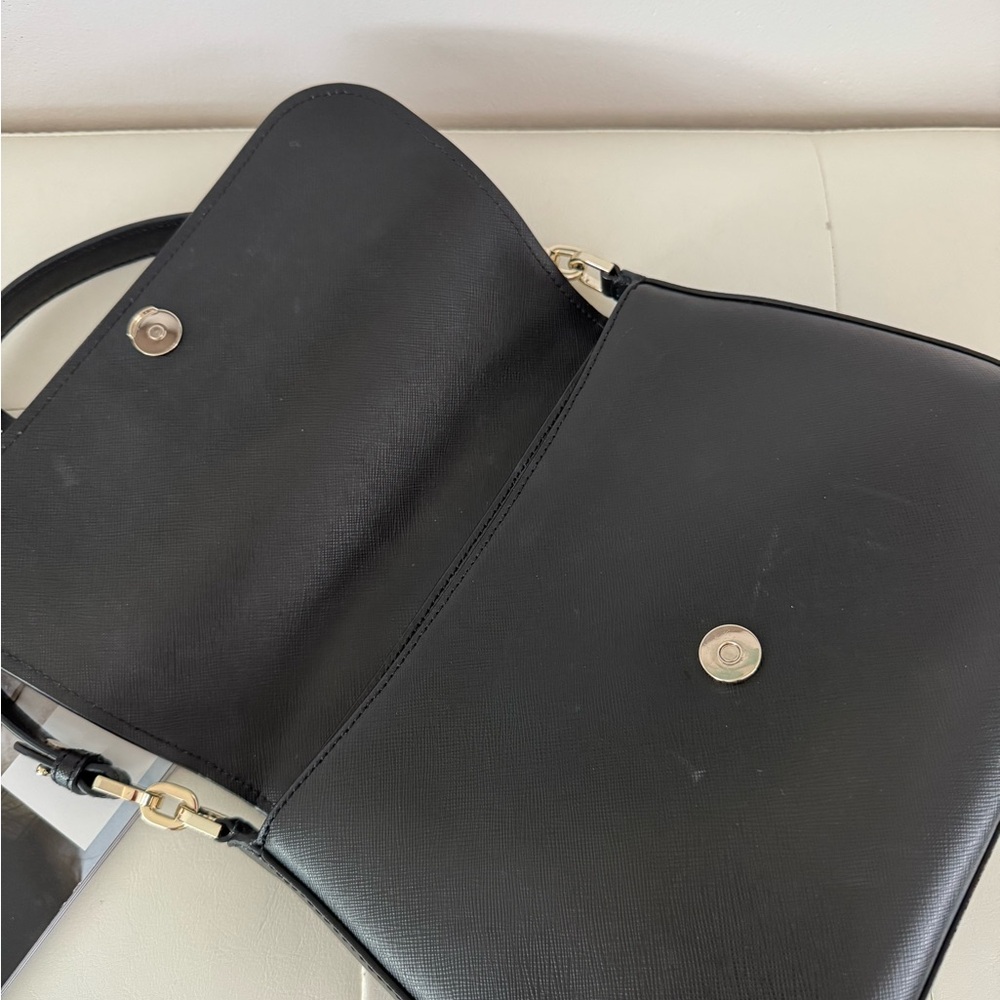 kate spade Black Leather Shoulder Bag with Gold Hardware - Picture 11 of 14